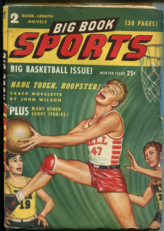 Big Book Sports-Winter1947-basketball -horse race-football-pulp fiction-VG/FN