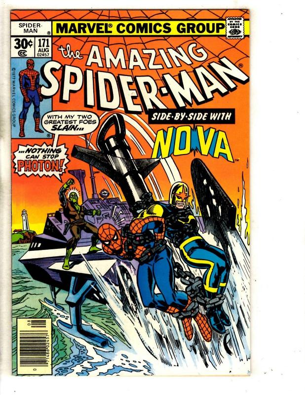 Amazing Spider-Man # 171 VF Marvel Comic Book Goblin Vulture Avengers CR56B