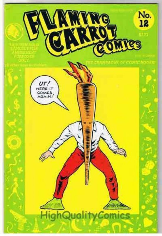 FLAMING CARROT #12, VF/NM, Bob Burden, 1984, more FC in store