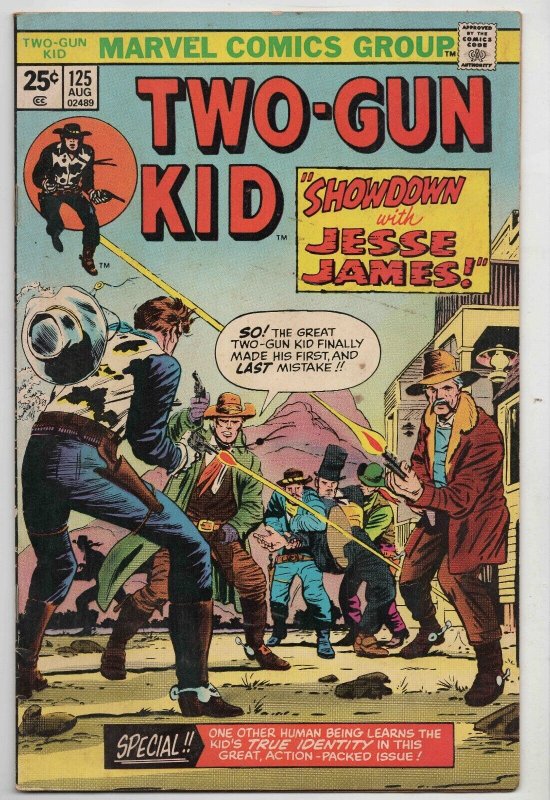 Two-Gun Kid #125 VINTAGE 1975 Marvel Comics Jesse James