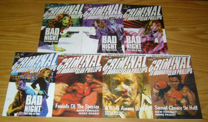 Criminal vol. 2 #1-7 VF/NM complete series - ed brubaker - sean phillips - icon