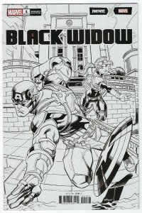 Black Widow # 1 Fortnite B&W Variant Cover NM Marvel 1 Per Store