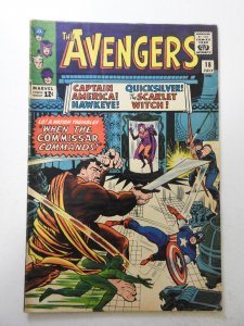 The Avengers #18 (1965) VG Condition moisture stain