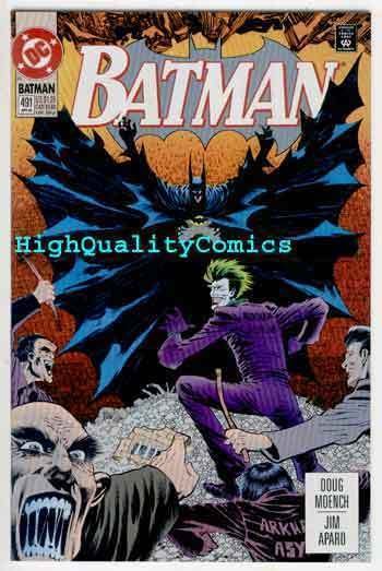 BATMAN #491, VF/NM, Arkham Asylum, 1993, Joker, Knightfall, Freedom of Madness