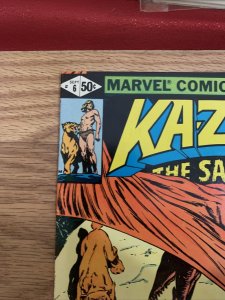 Ka-Zar the Savage #6 Sept 1981, Marvel Comic Book Shanna She Devil Dinosaur