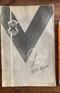 Cadet days of Will Rogers, 1935, 23P, 3 in. Spine split