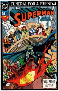 Superman #76 High Grade FUNERAL FOR A FRIEND