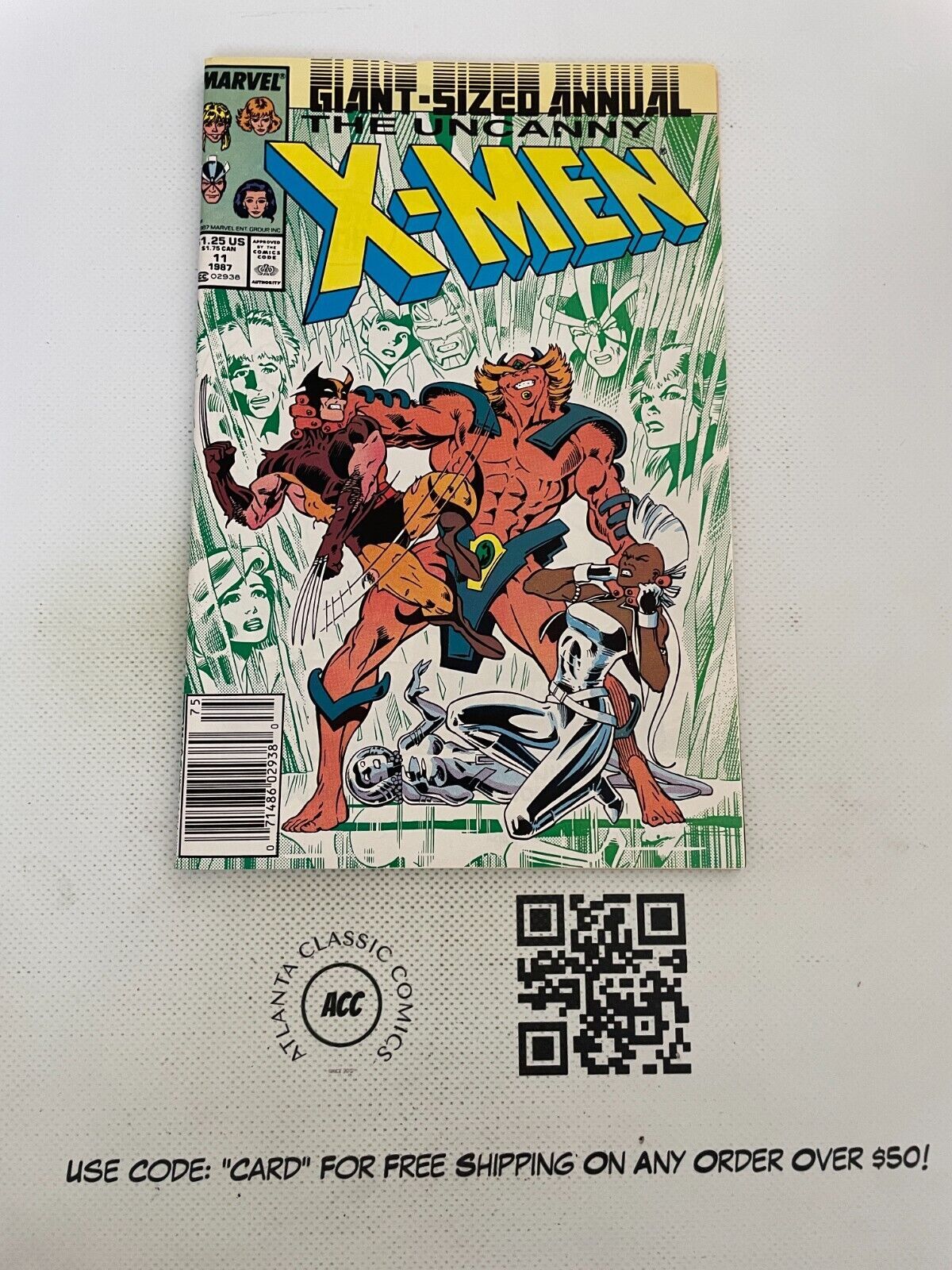 Uncanny XMen Annual 11 NM Marvel Comic Book Wolverine Storm