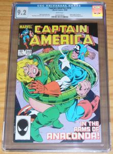 Captain America #310 CGC 9.2 1st diamondback - 1st bushmaster & serpent society 