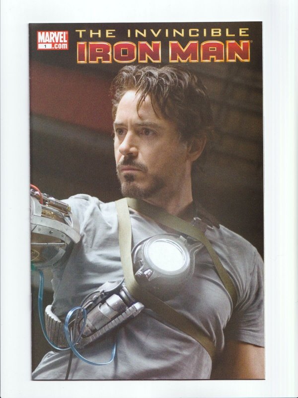 Invincible Iron Man #1 Robert Downey Jr. Photo Cover Marvel Comics 2008 NM-