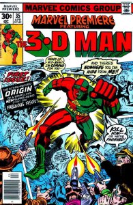 Marvel Premiere #35 FN ; Marvel | 3-D Man