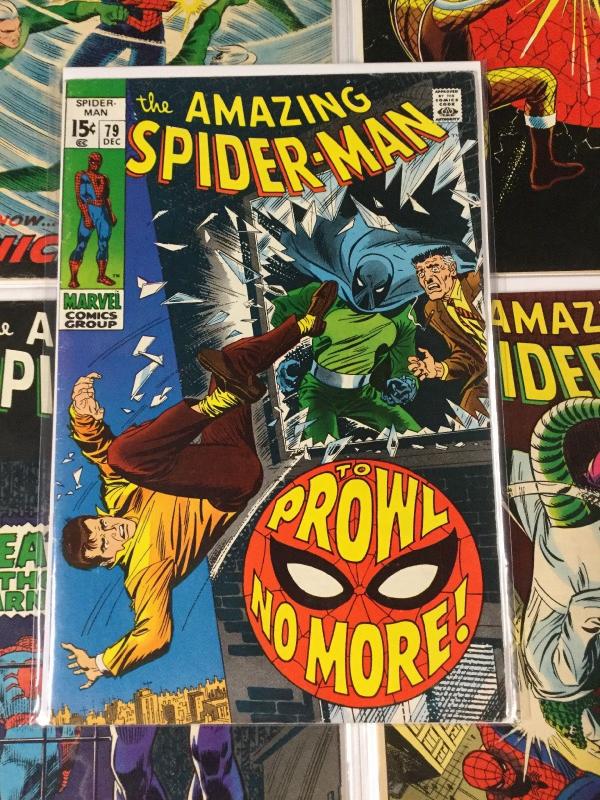 Amazing Spider-man 71 72 73 74 75 76 77 78 79 80 71-80 5.5-7.5 Fn- / Vf- 