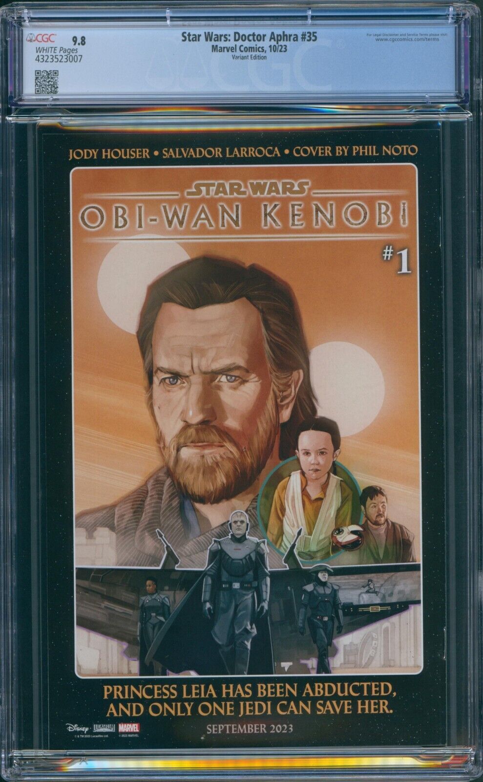 Star Wars Doctor Aphra 35 CGC 9.8 Sprouse Return of the Jedi Variant ...