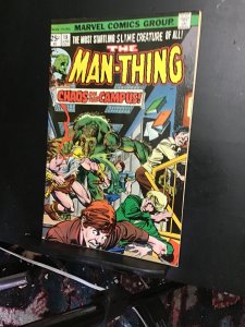 Man-Thing #18 (1975) high-grade chaos on the campus! VF/NM Wow! Tons listed!