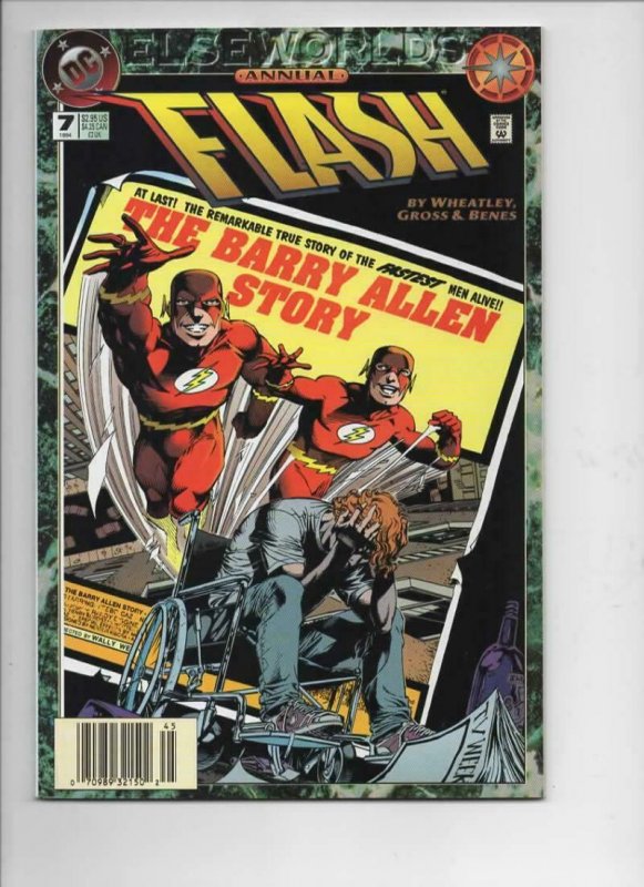 FLASH #7 Annual, VF/NM, Barry Allen, Elseworlds, 1987 1994, more DC in store