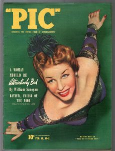 PIC 2/18/1941-Martha Raye cover-Batista-Siamese Twins-Unknown pulps-pin-ups-FN+