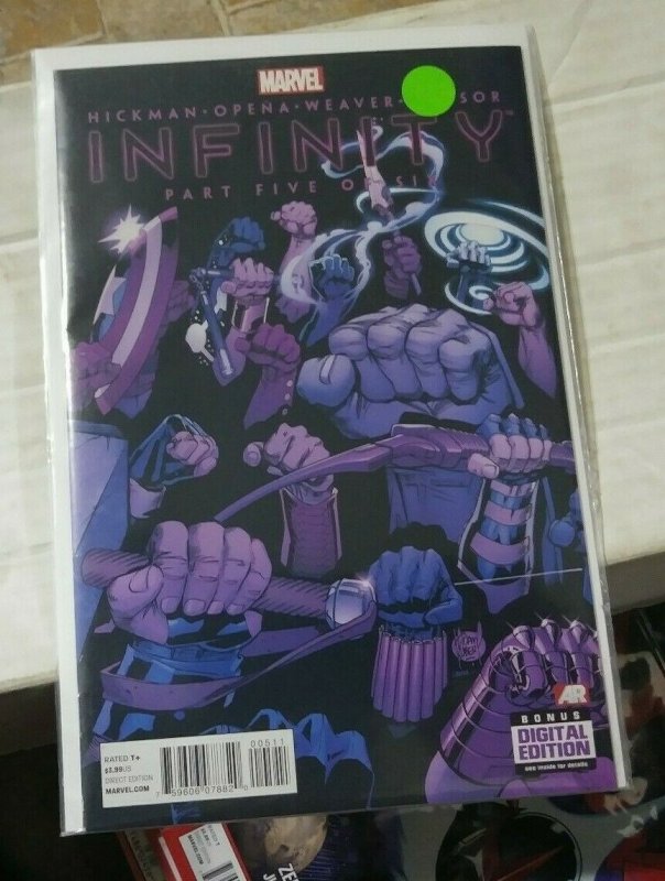 INFINITY # 5 THANOS AVENGERS THOR IRONMAN CAPTAIN AMERICA  hawkeye