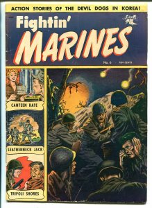 Fightin' Marines #6 1952-St John-Matt Baker-Canteen Kate-VG+ 