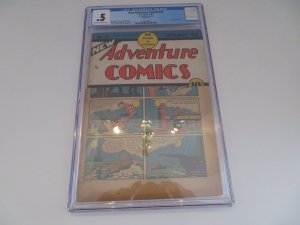 DC New Adventure Comics #30 1938 CGC Universal Grade .5 Cream to Off White