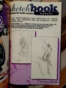 KABUKI Wizard 1/2 Special w COA (FN 6.0) Image 1997 DAVID MACK Sketchbook, Art