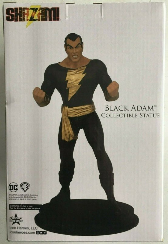 DC ICON HEROES SHAZAM BLACK ADAM COLLECTIBLE STATUE NUMBERED 0211 OF 1000