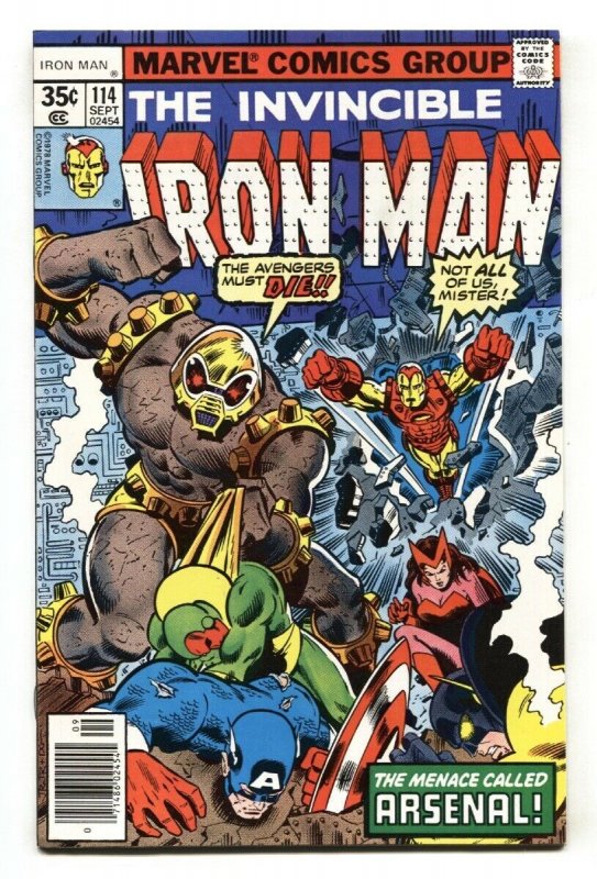 IRON MAN #114-1978-1st appearance of ARSENAL MARVEL BRONZE-AGE COMIC