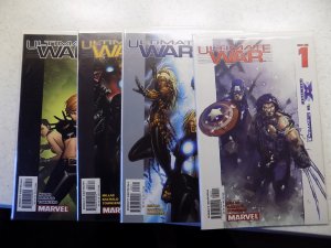 ULTIMATE WAR # 1-4 MARVEL AVENGERS X-MEN COMPLETE VF/NM READ AD