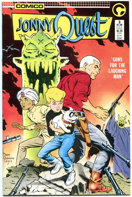 JONNY QUEST #3, NM, Dave Stevens, 1986, Comico, more DS in store