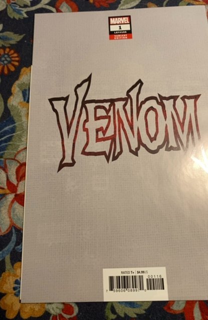 Venom #1 Crain Cover A (2018) brain deadpool cover nm