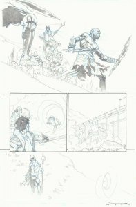 Marvel Legacy #1 p.13 - Loki sends the Frost Giants - 2017 art by Esad Ribic