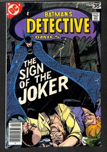 Detective Comics #476 VG+ 4.5 Joker!