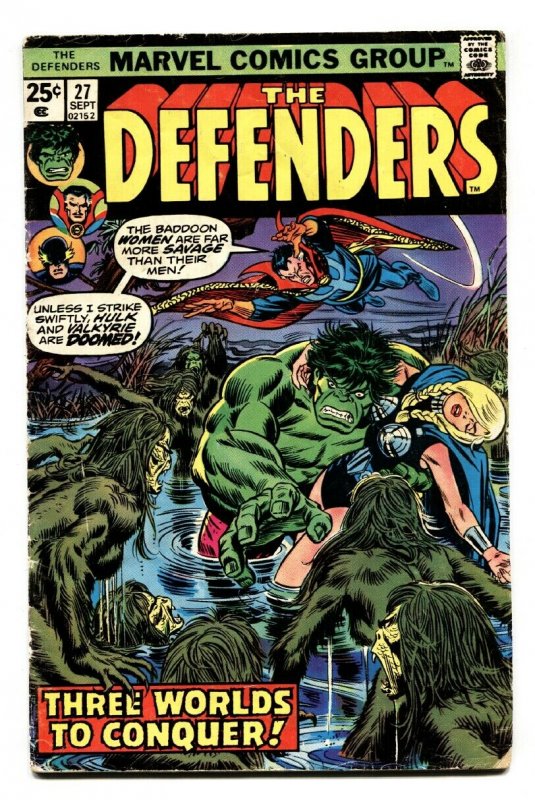 THE DEFENDERS #27-HULK-DR. Strange-Comic Book-Rare GOTG