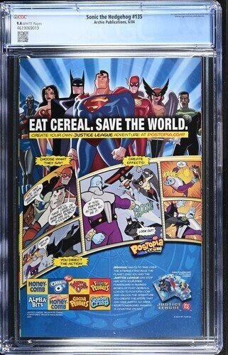 Sonic the Hedgehog #135 2004 Archie Publications CGC 9.4