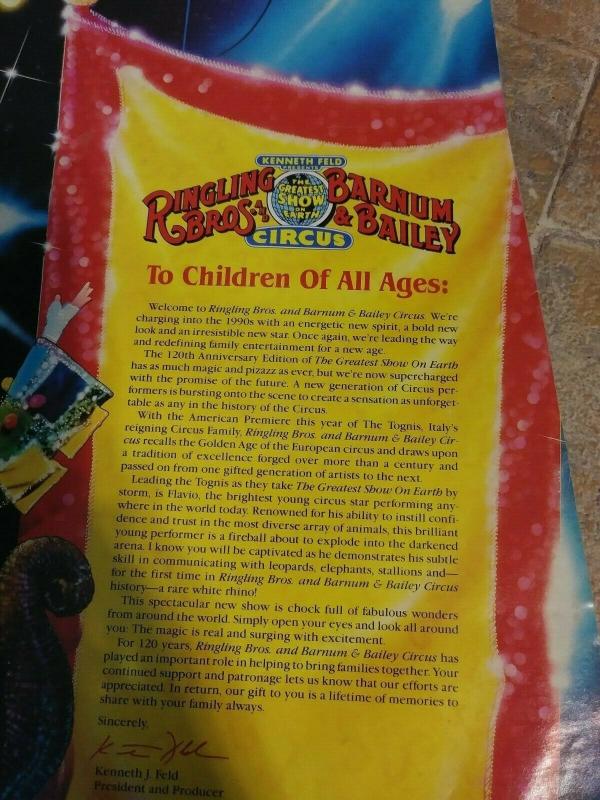 RINGLING BROTHERS AND BARNUM & BAILEY CIRCUS 120TH ANNIVERSARY PROGRAM /POSTERS