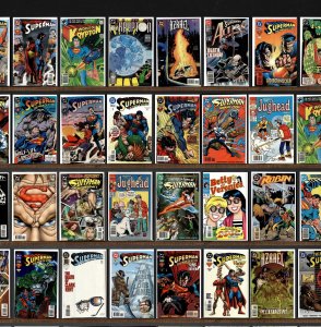 Huge Lot 150+ Comics with Robin, Action Comics, Superman, Archie& & More!