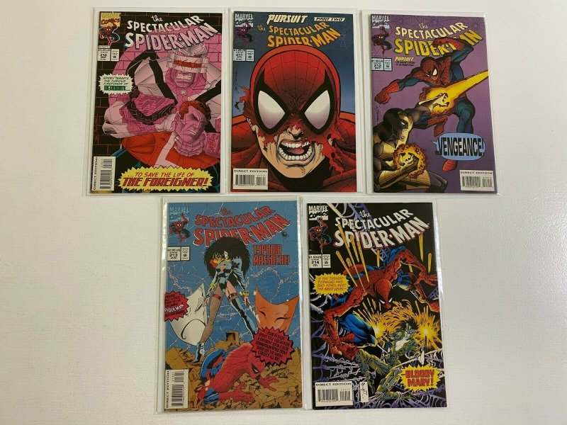 Spectacular Spider-Man lot 37 different from #176-214 avg 8.0 VF (1991-94)