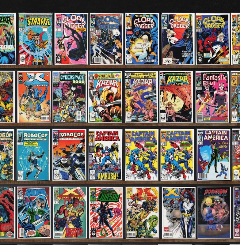 Huge Lot 150+ Comics with Daredevil, Captain America, Robocop, X-Factor & More!