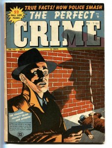 Perfect Crime #9 1951-Cross Pubs-Torture-violence-murder-VG