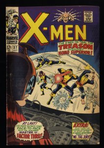 X-Men #37 FN+ 6.5 1st Appearance Mutant Master! Stan Lee!