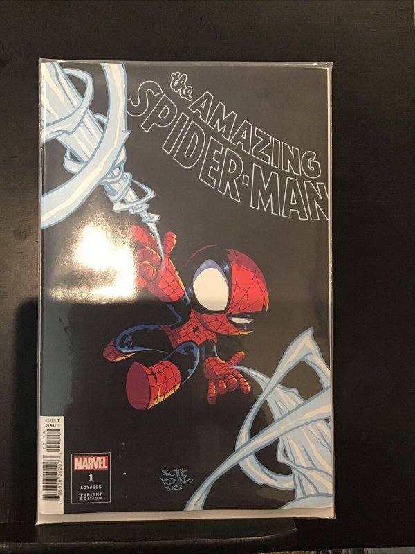Amazing Spider-Man #1 **NEW** Skottie Young Variant Cover Marvel 2022 NM+