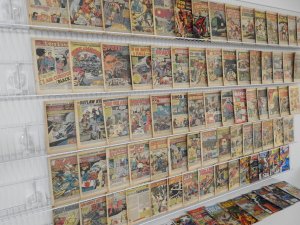 Huge Lot 90 Coverless Low Grade Comics Mostly Silver/Bronze!!