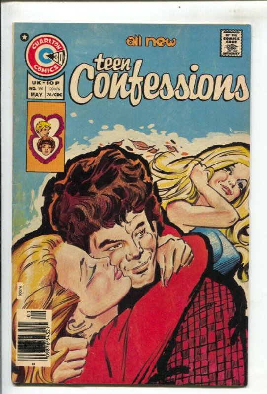 Teen Confessions #94 1976-Charlton-25¢ cover price-motorcycle stories-VF