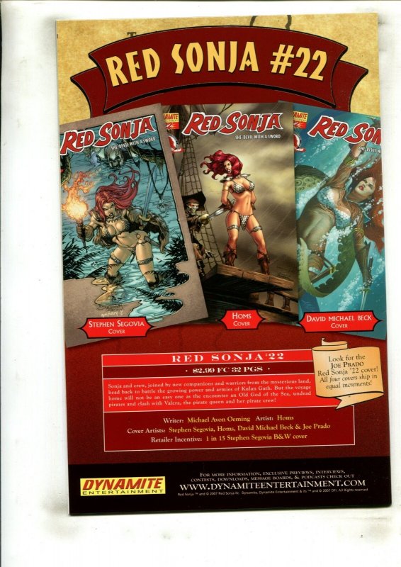 RED SONJA VOL. 1 #21 (9.2) COVER A!! 2007