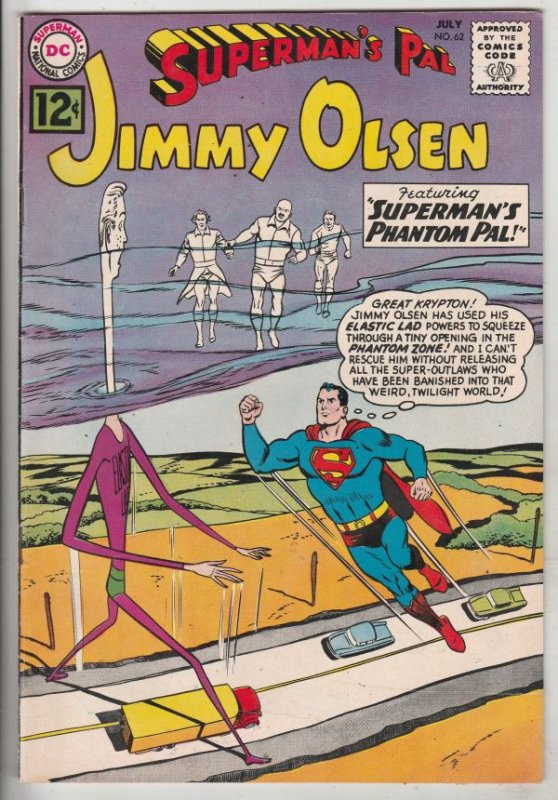 Jimmy Olsen, Superman's Pal  #62 (Jul-62) VF/NM+ High-Grade Jimmy Olsen