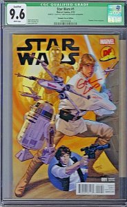 STAR WARS #1 CGC Dynamic Forces Edition Cover Marvel COA 9.6 1242/1977