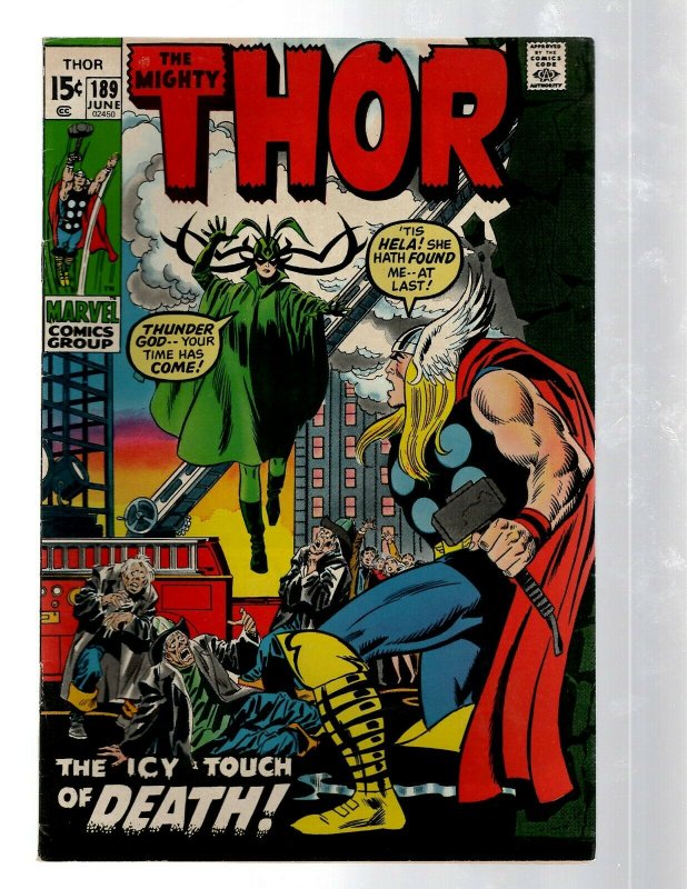 Mighty Thor # 189 VF Marvel Comic Book Loki Odin Asgard Sif Avengers Hulk RB8