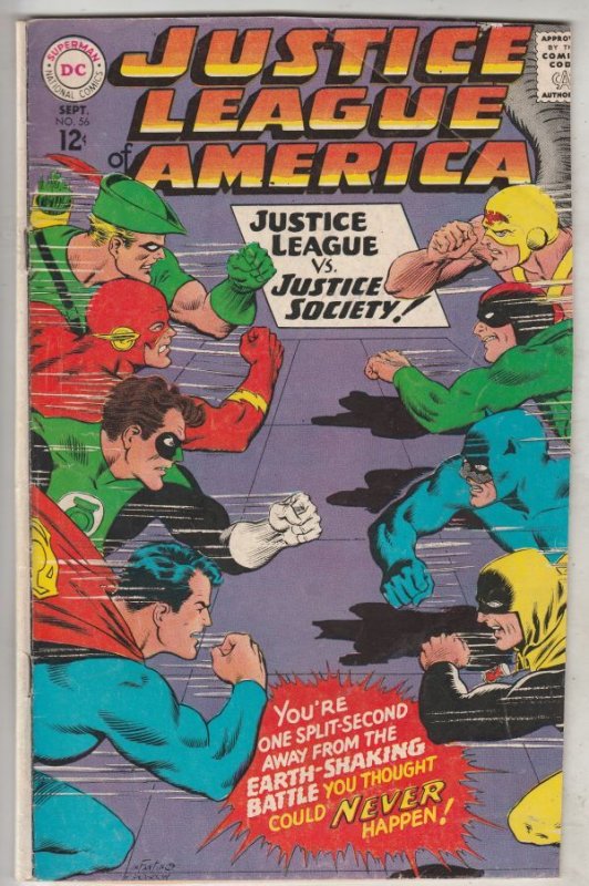 Justice League of America #56 (Sep-67) FN- Mid-Grade Justice League of Americ...