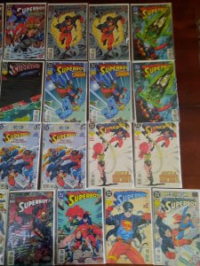 Lot of 21 DC Comic Books Superboy 1990s board and bagged duplicates