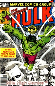 HULK  (1962 Series) (#1-6, #102-474, #600-635)(INCREDIB #239 NEWSSTAND Fair