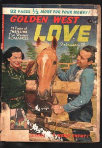 Golden West Love #3 1950-Frank & Jesse James story-Bob Powell art-Low grade r...